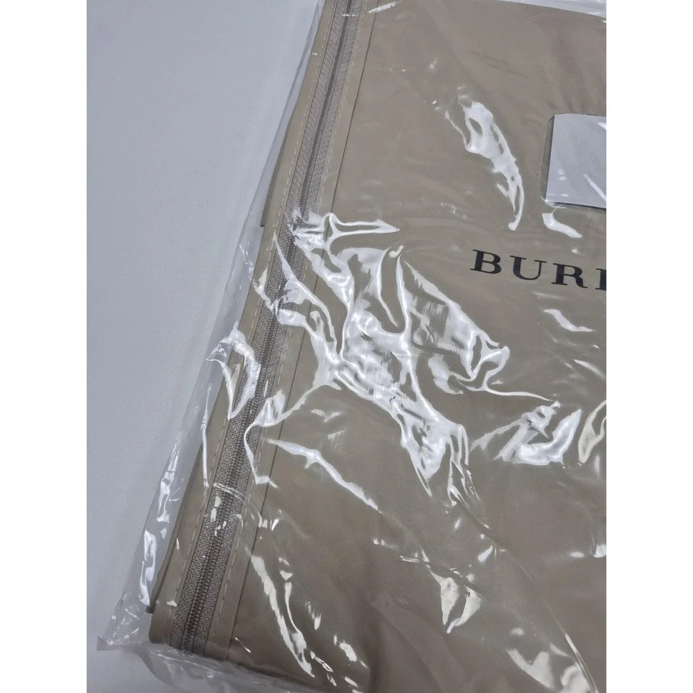 Burberry Beige Garment Bag Size 54 Zipper Suit Cover Travel Storage Luggage